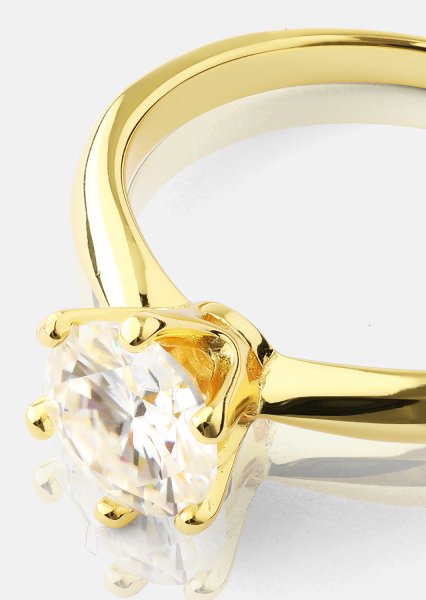 Ring Solitaire - 18K Verguld