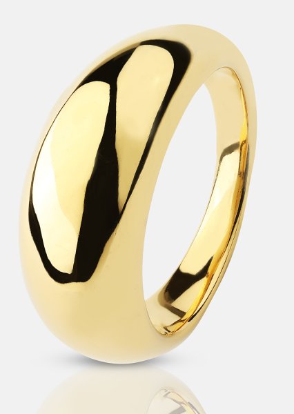 Ring Dome - 18k Verguld