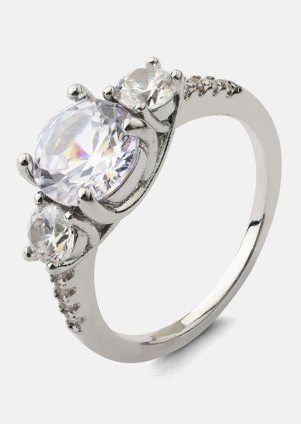 Ring Trinity - Verzilverd