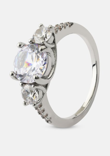 Ring Trinity - Verzilverd