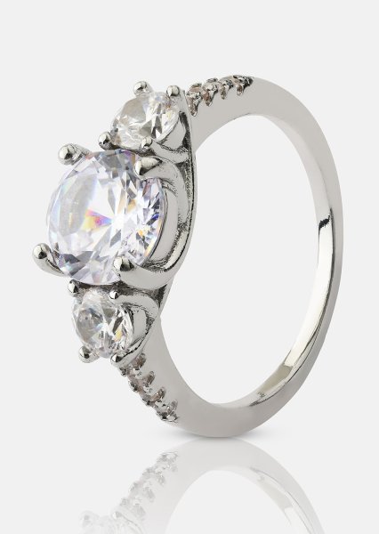 Ring Trinity - Verzilverd