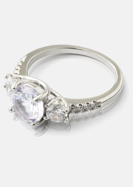 Ring Trinity - Verzilverd