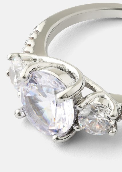 Ring Trinity - Verzilverd
