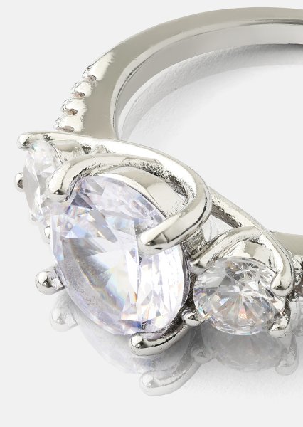 Ring Trinity - Verzilverd