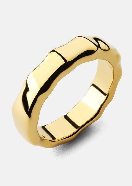 Ring Sculpted Flow - 18k Verguld