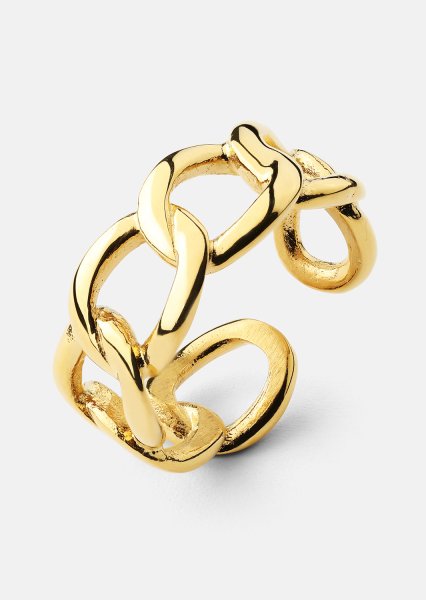 Ring Bold Chain - 18K Verguld