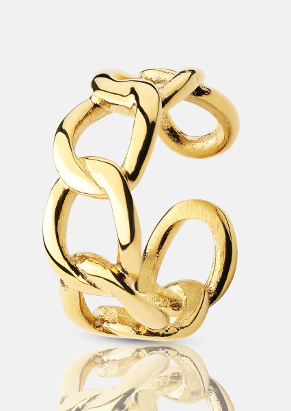 Ring Bold Chain - 18K Verguld