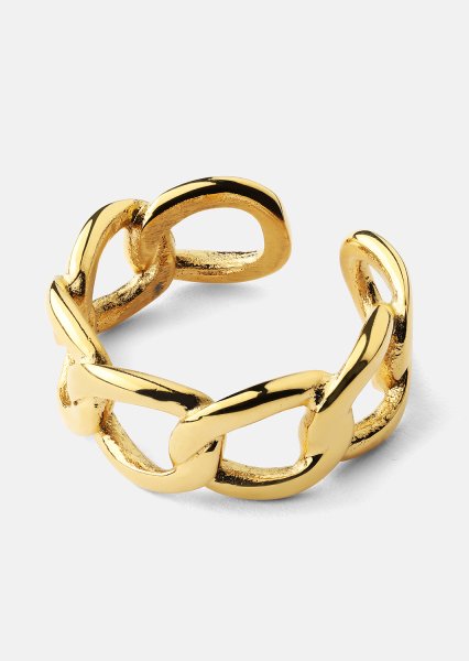 Ring Bold Chain - 18K Verguld