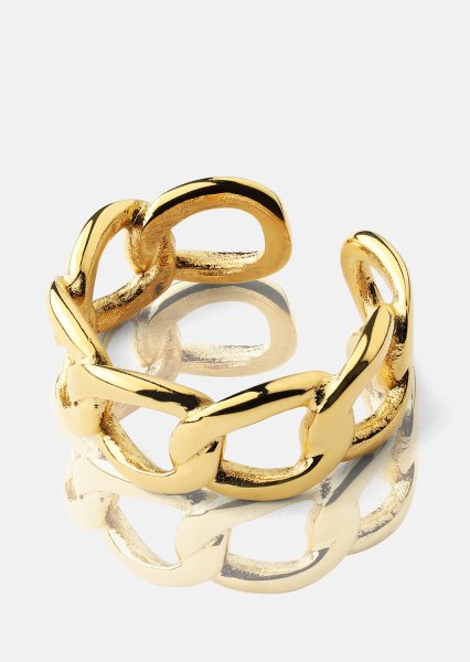 Ring Bold Chain - 18K Verguld