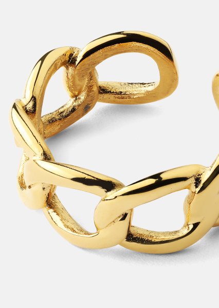 Ring Bold Chain - 18K Verguld