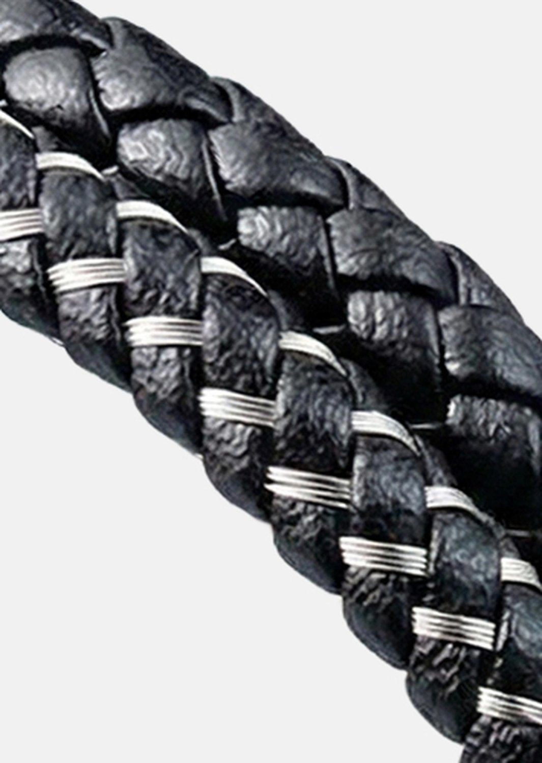 Leren armband Shadow Weave