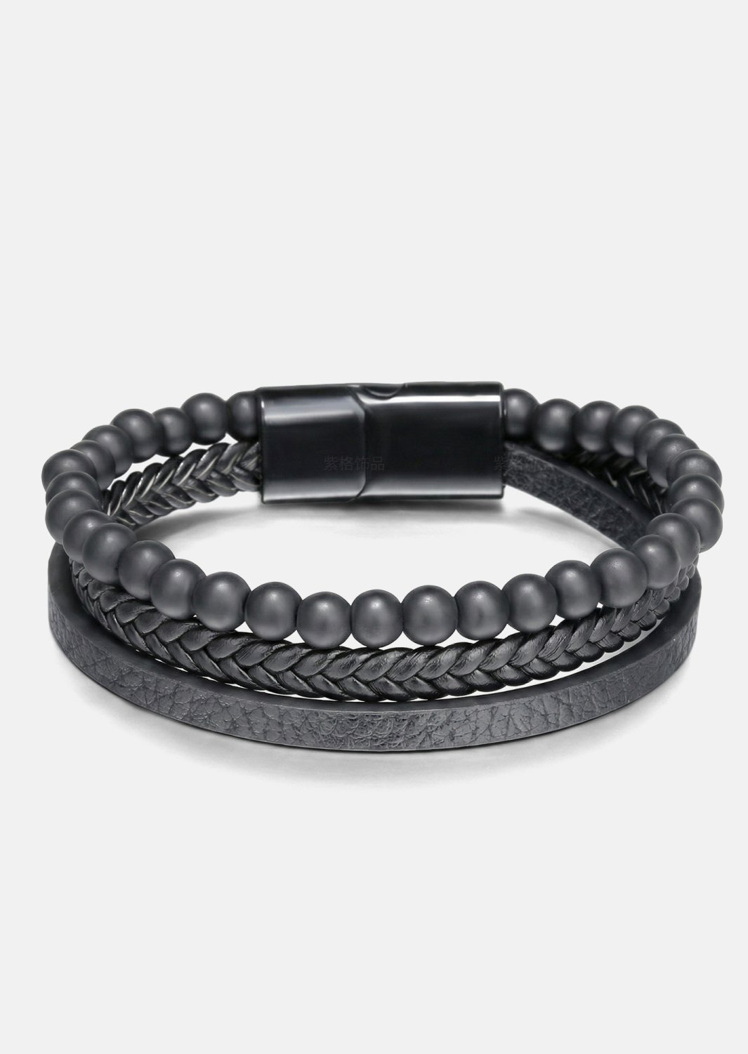Leren armband Raven Forge