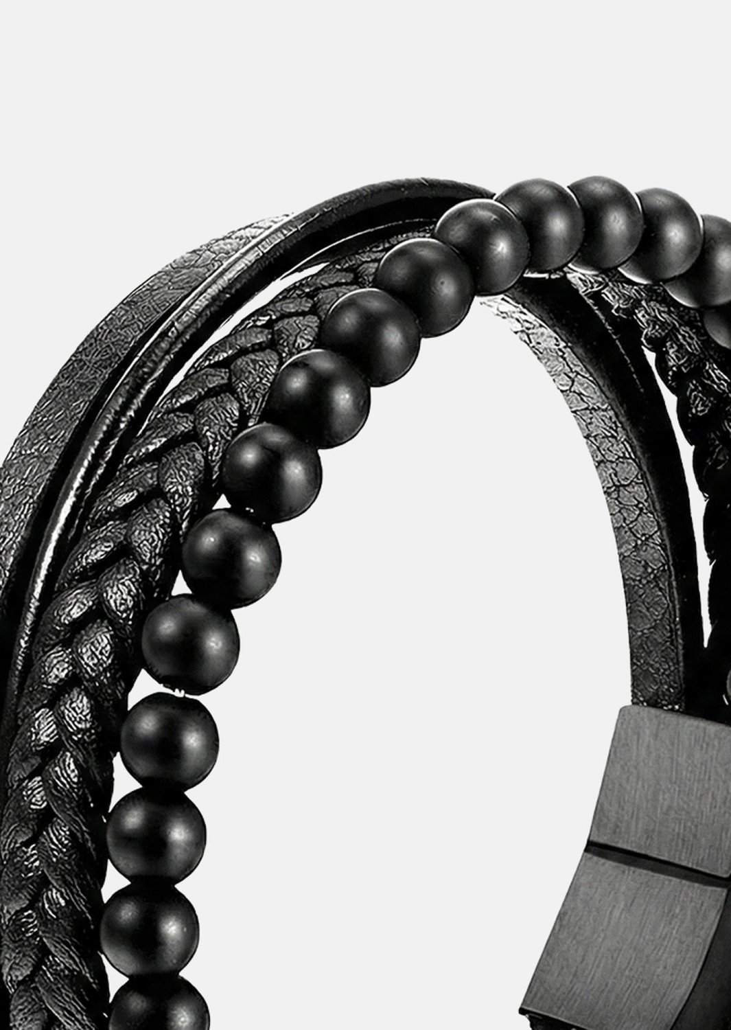 Leren armband Noble Noir
