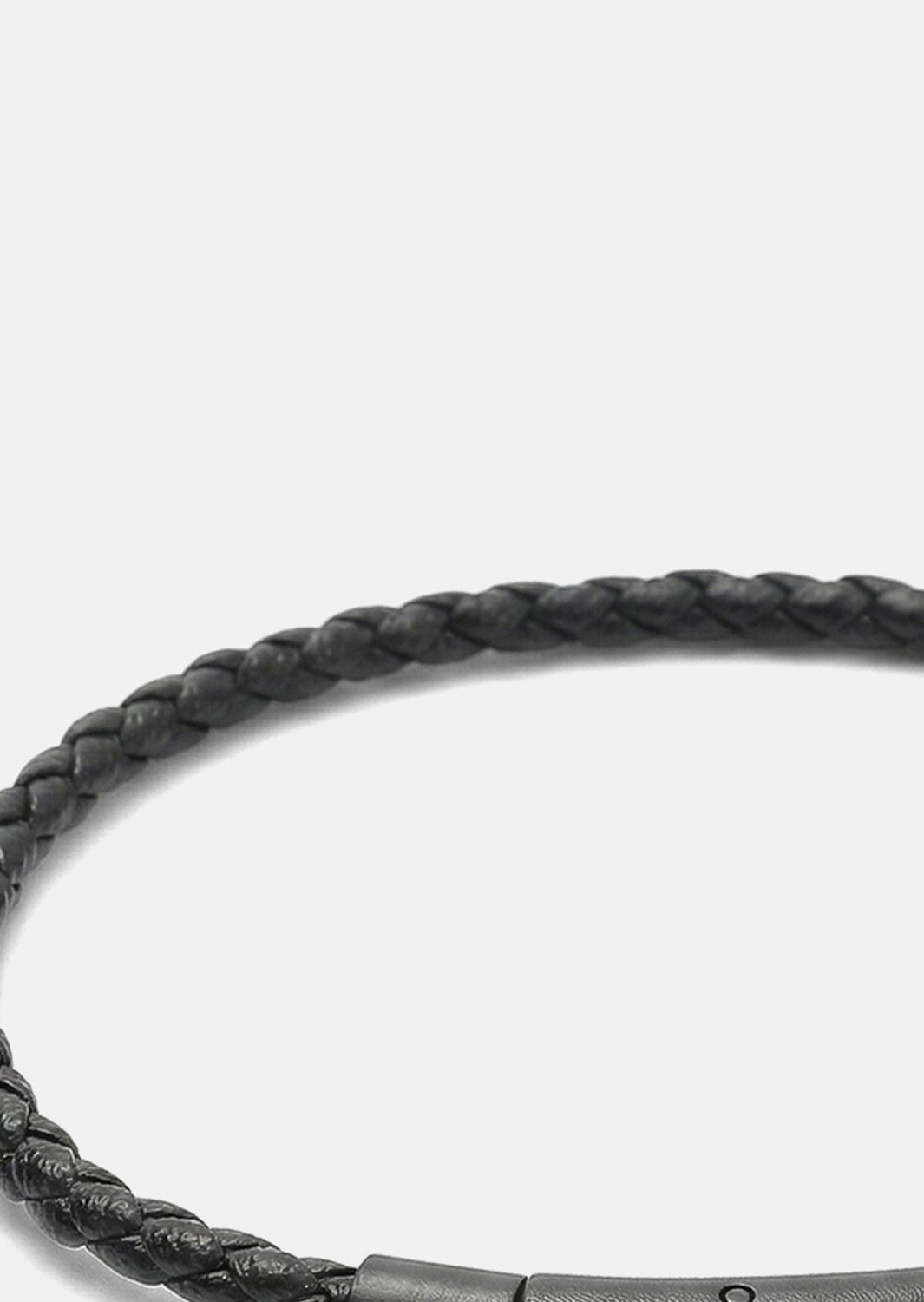 Leren armband Obsidian Loop