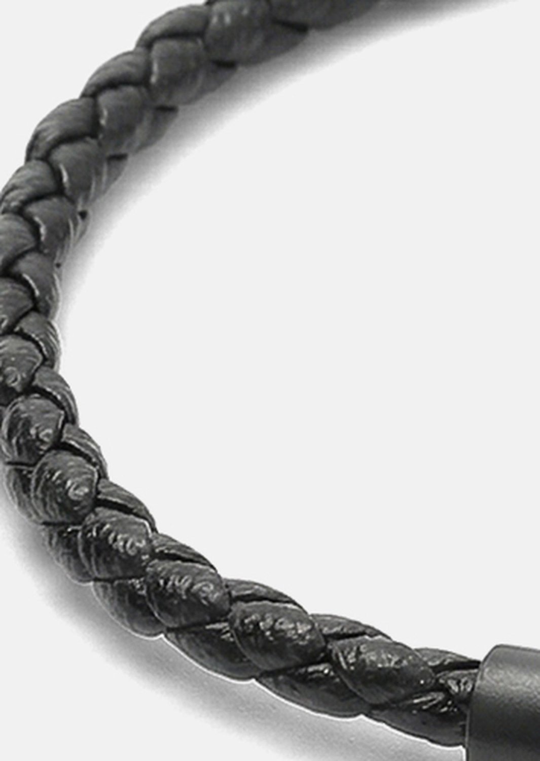 Leren armband Obsidian Loop