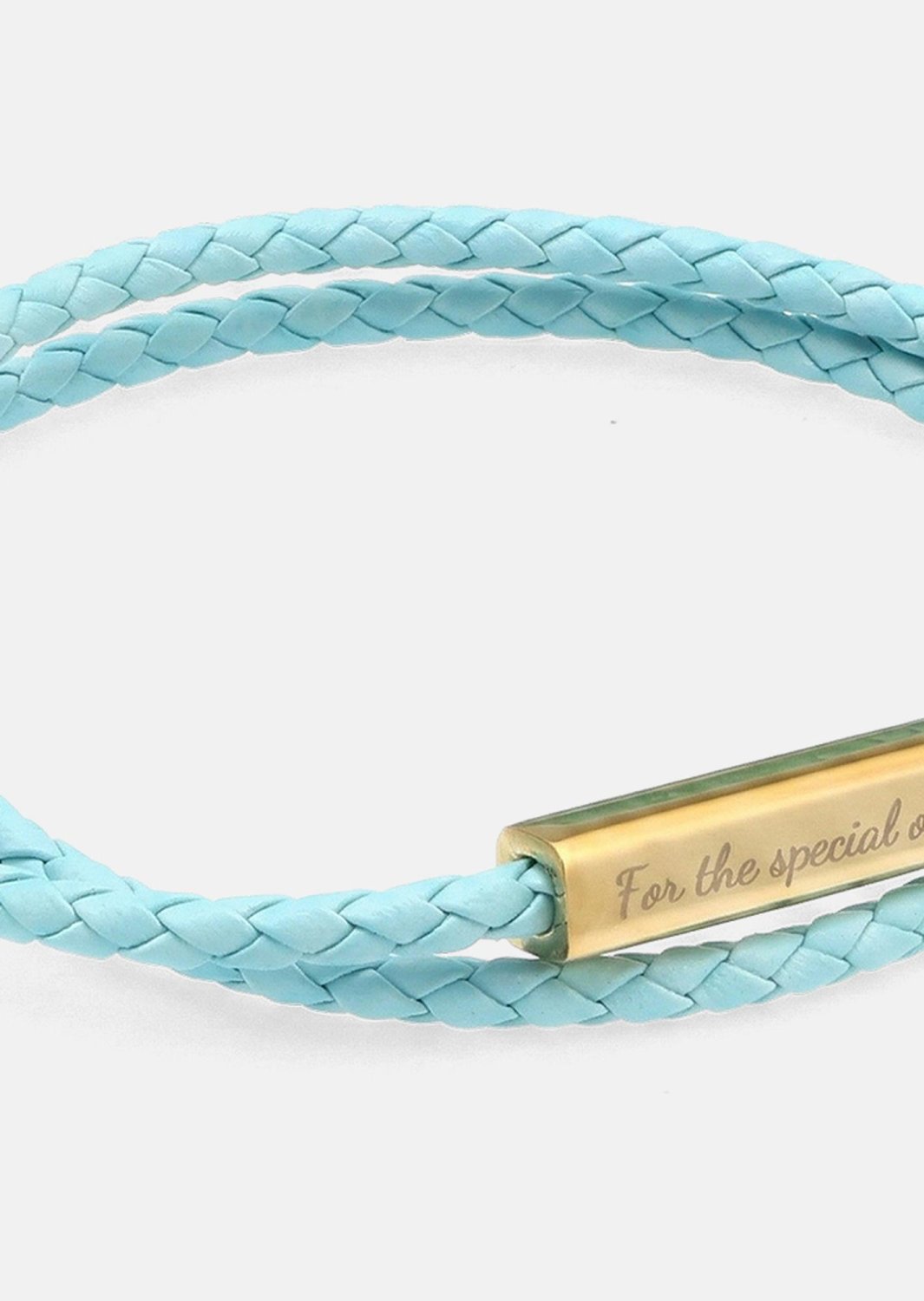 Leren armband Azure Charm