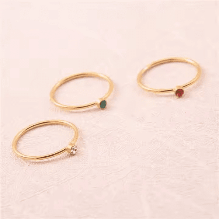 Trinity Prisma Ring - 18k Verguld