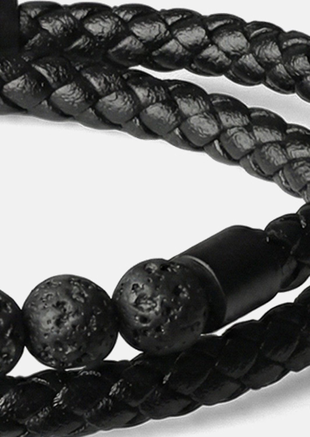 Leren armband Obsidian Grip