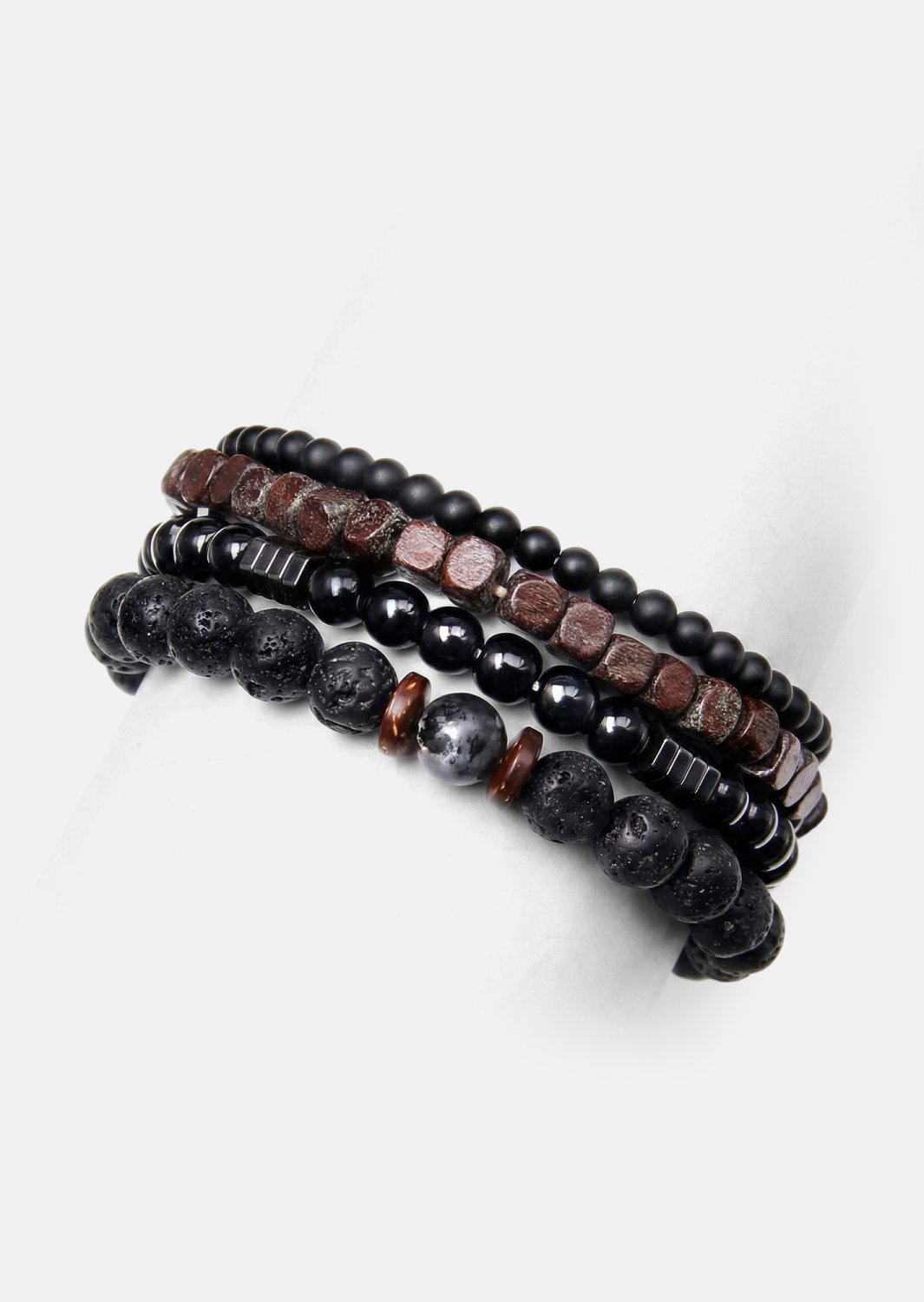 Kralenarmband Obsidian Knack