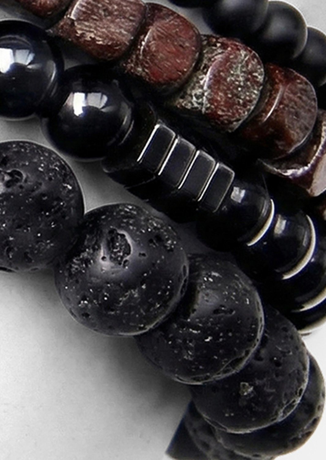 Kralenarmband Obsidian Knack