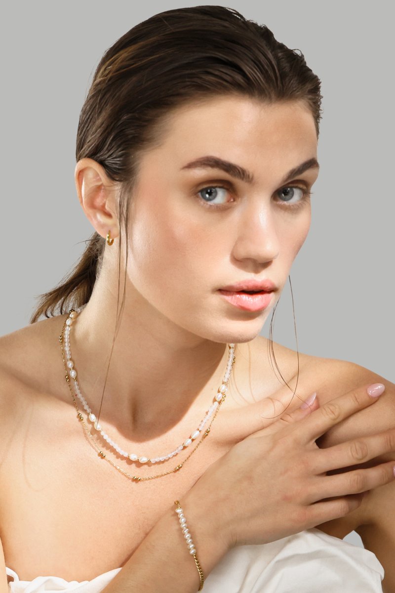 Ketting Pearl Harmony – 18k Verguld