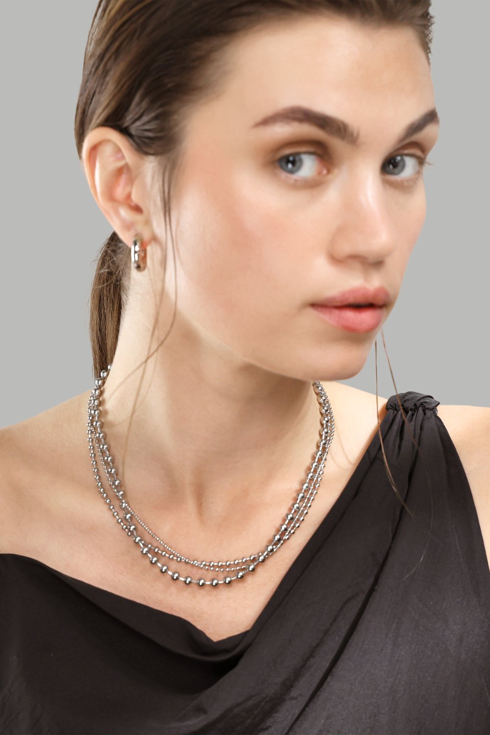 Ketting Layered Shine – Verzilverd