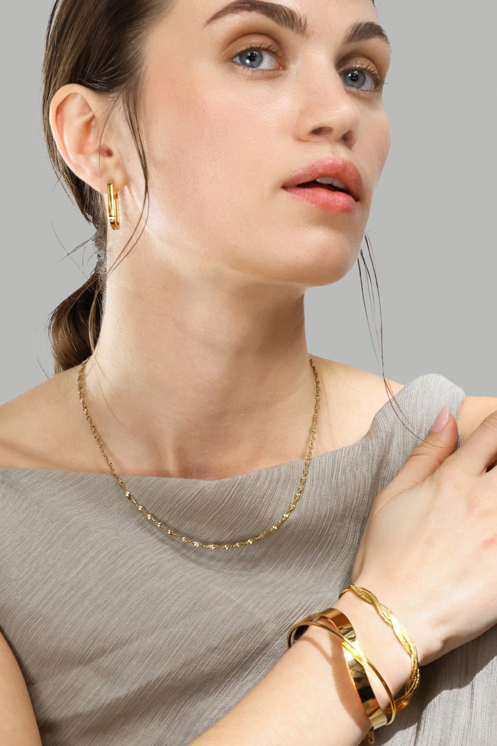 Ketting Twistad – 18k Verguld