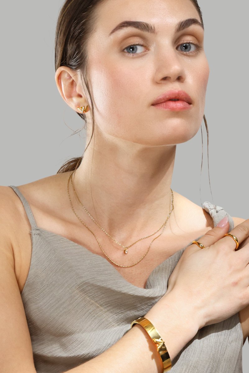 Armband V-Lock - 18k Verguld