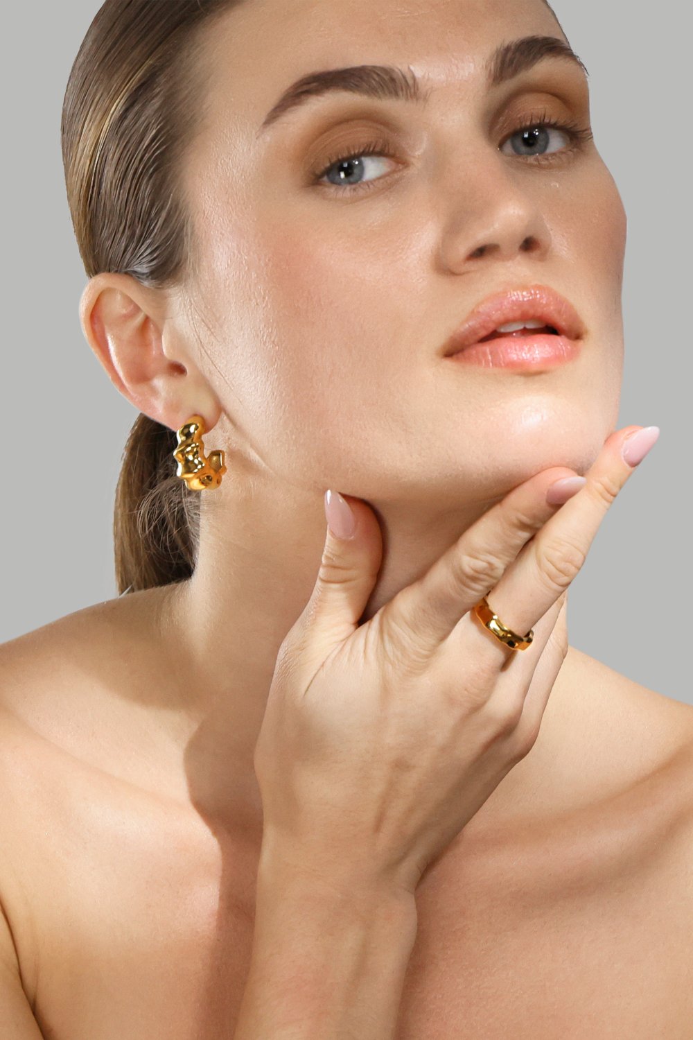Ring Sculpted Flow - 18k Verguld