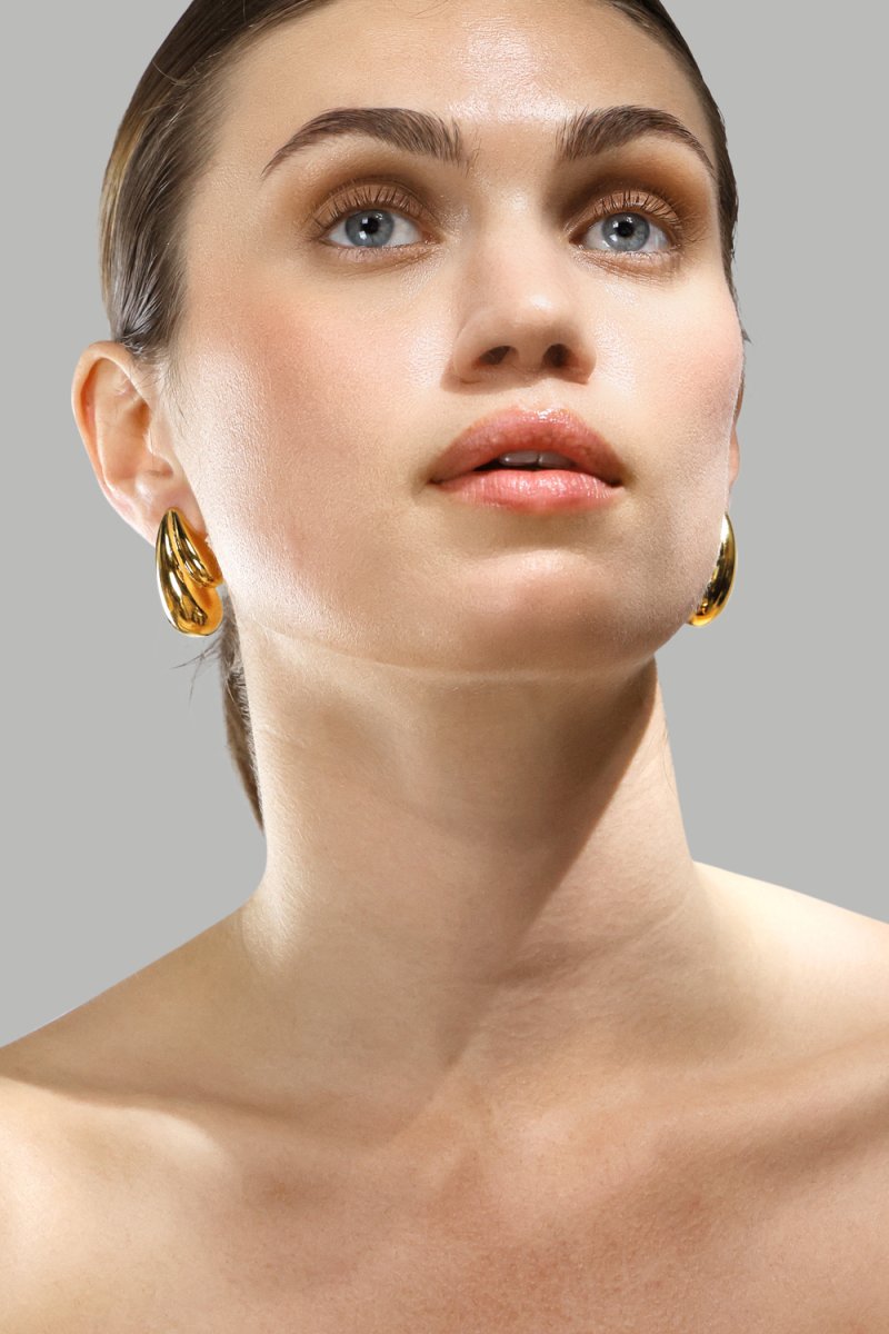 Oorbellen Gilded Drop – 18k Verguld