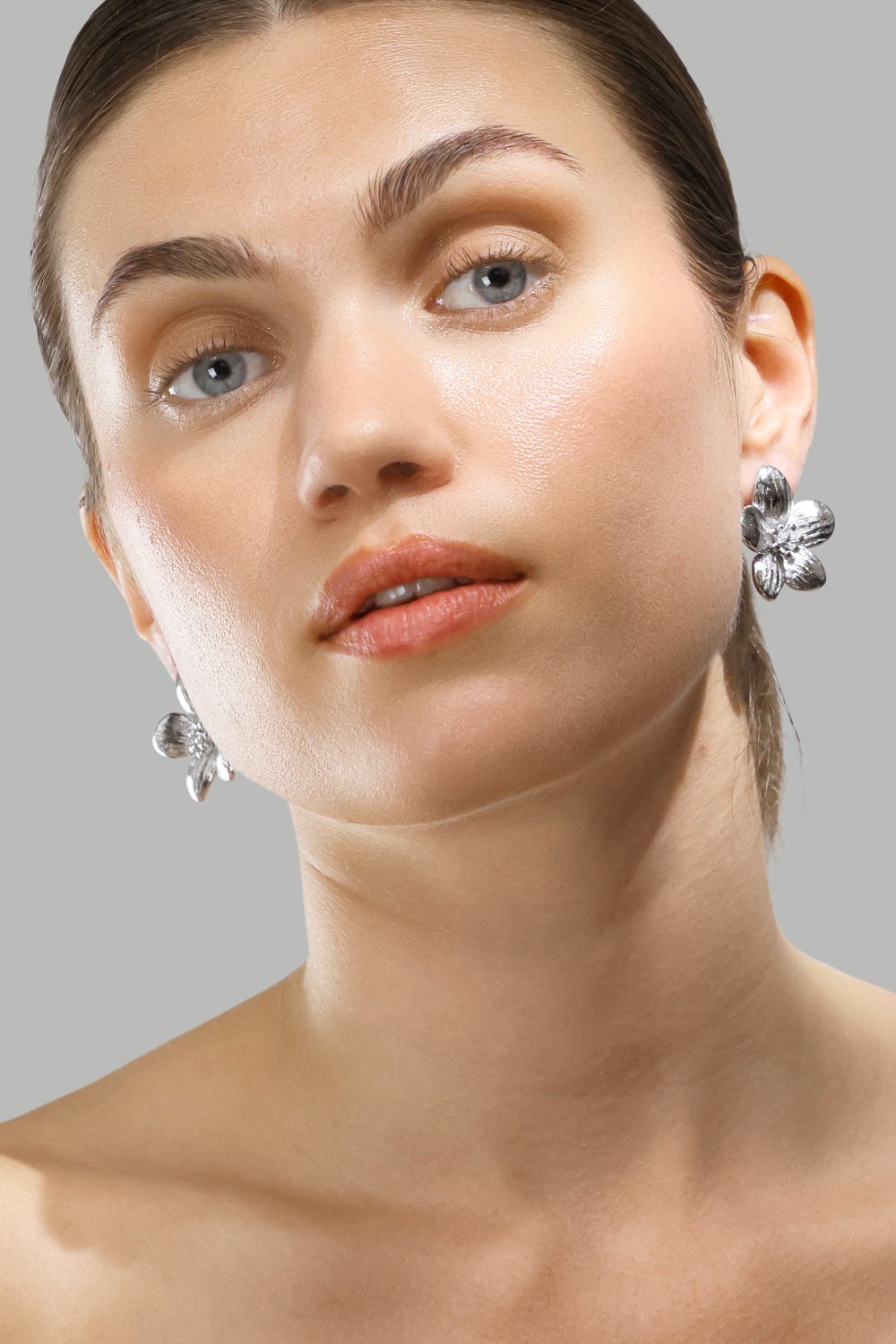 Oorbellen Flora Shine – Verzilverd