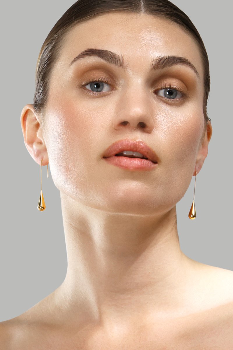 Oorbel Golden Drop Elegance - 18k Verguld