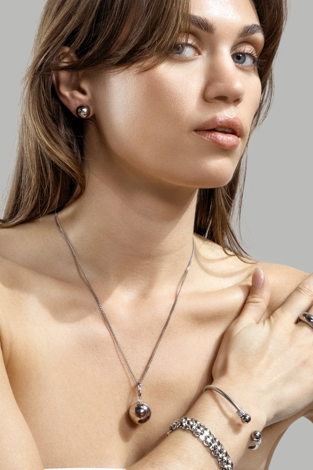 Ketting Nova – Verzilverd
