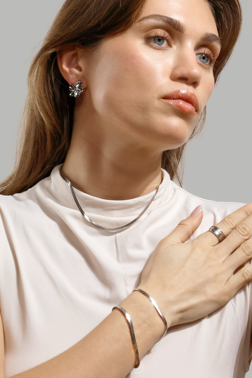 Armband Vigora - Verzilverd