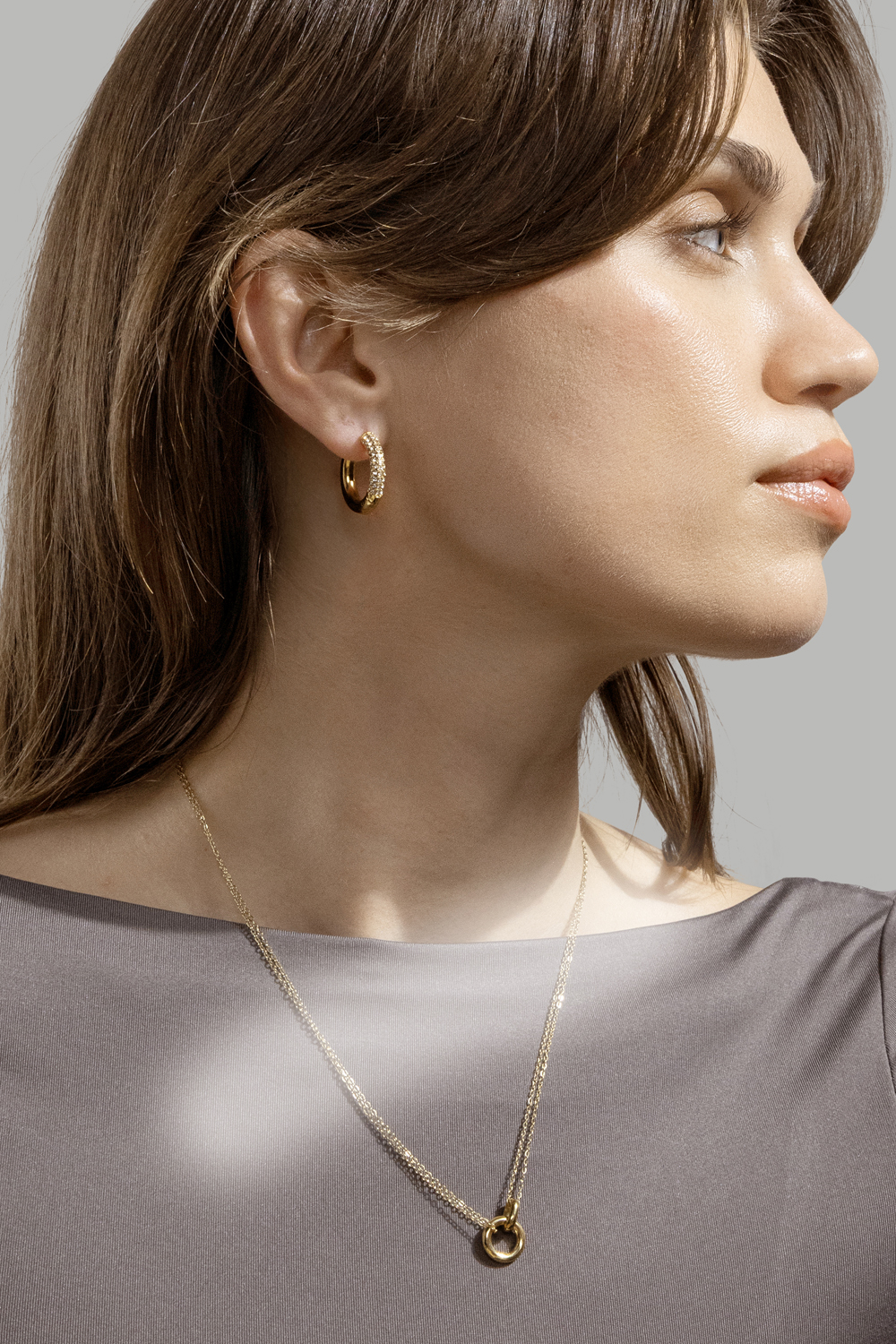Ketting Orbit – 18k Verguld