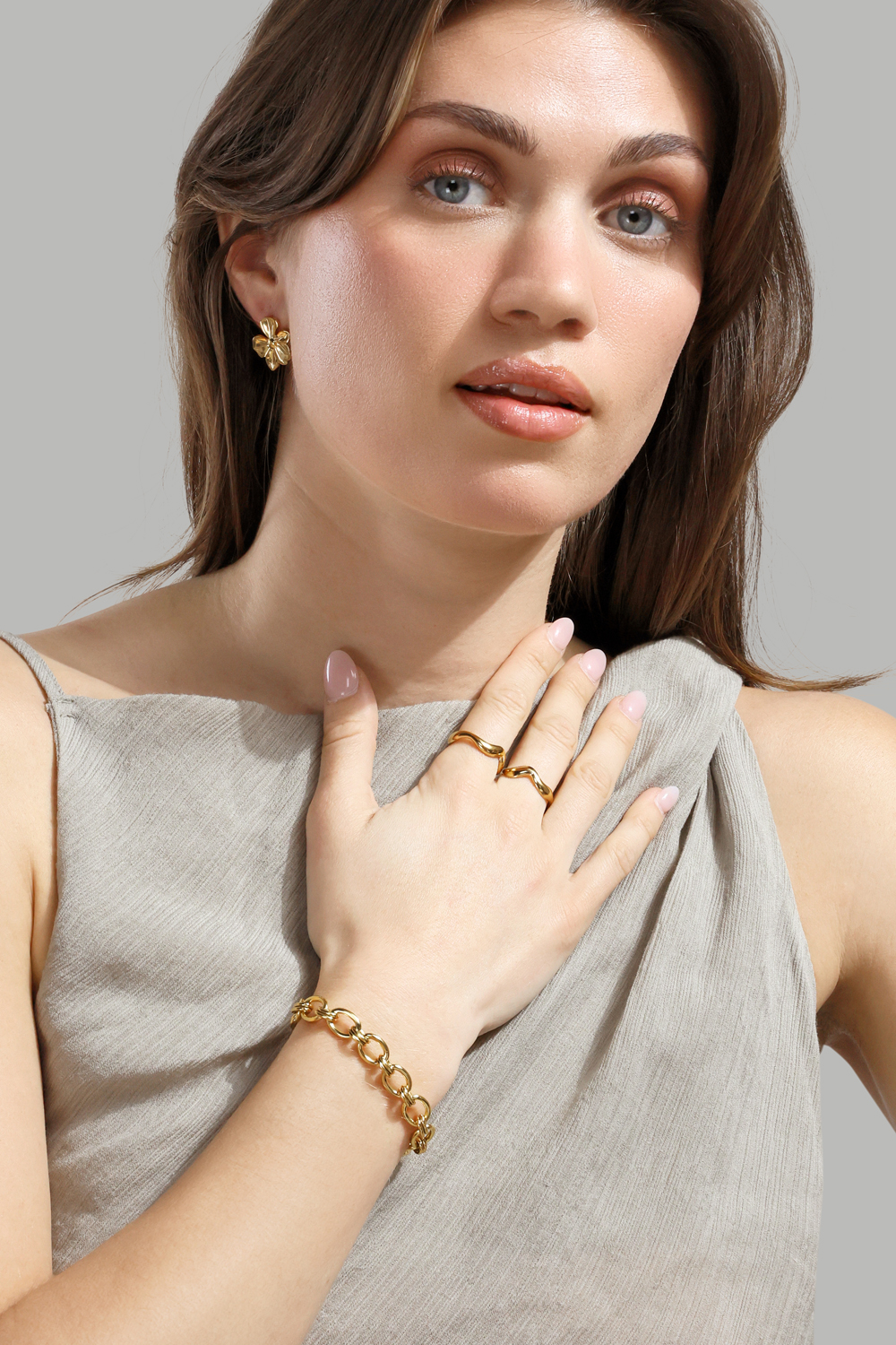 Armband The link - 18k Verguld
