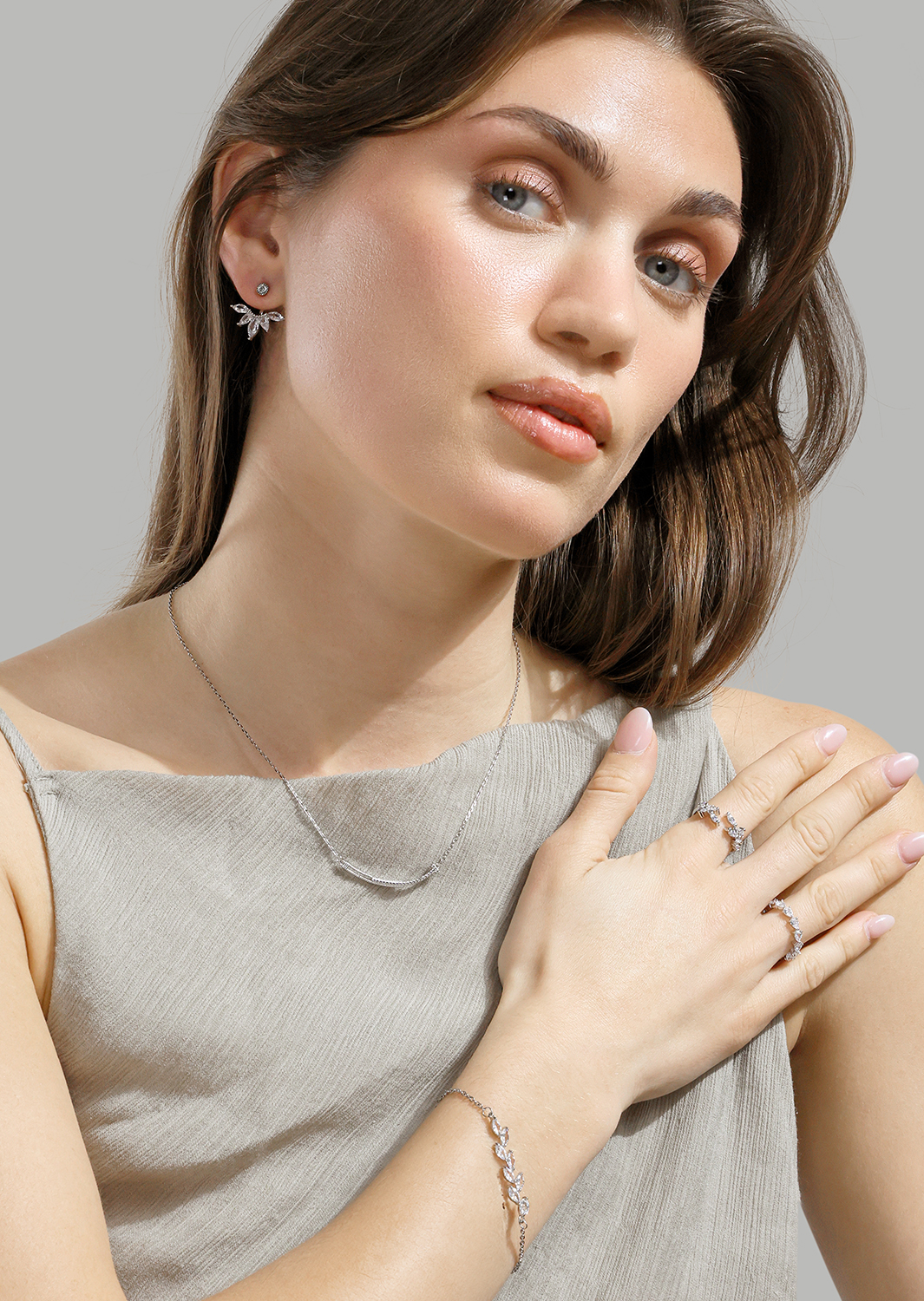 Armband Leaflight - Verzilverd