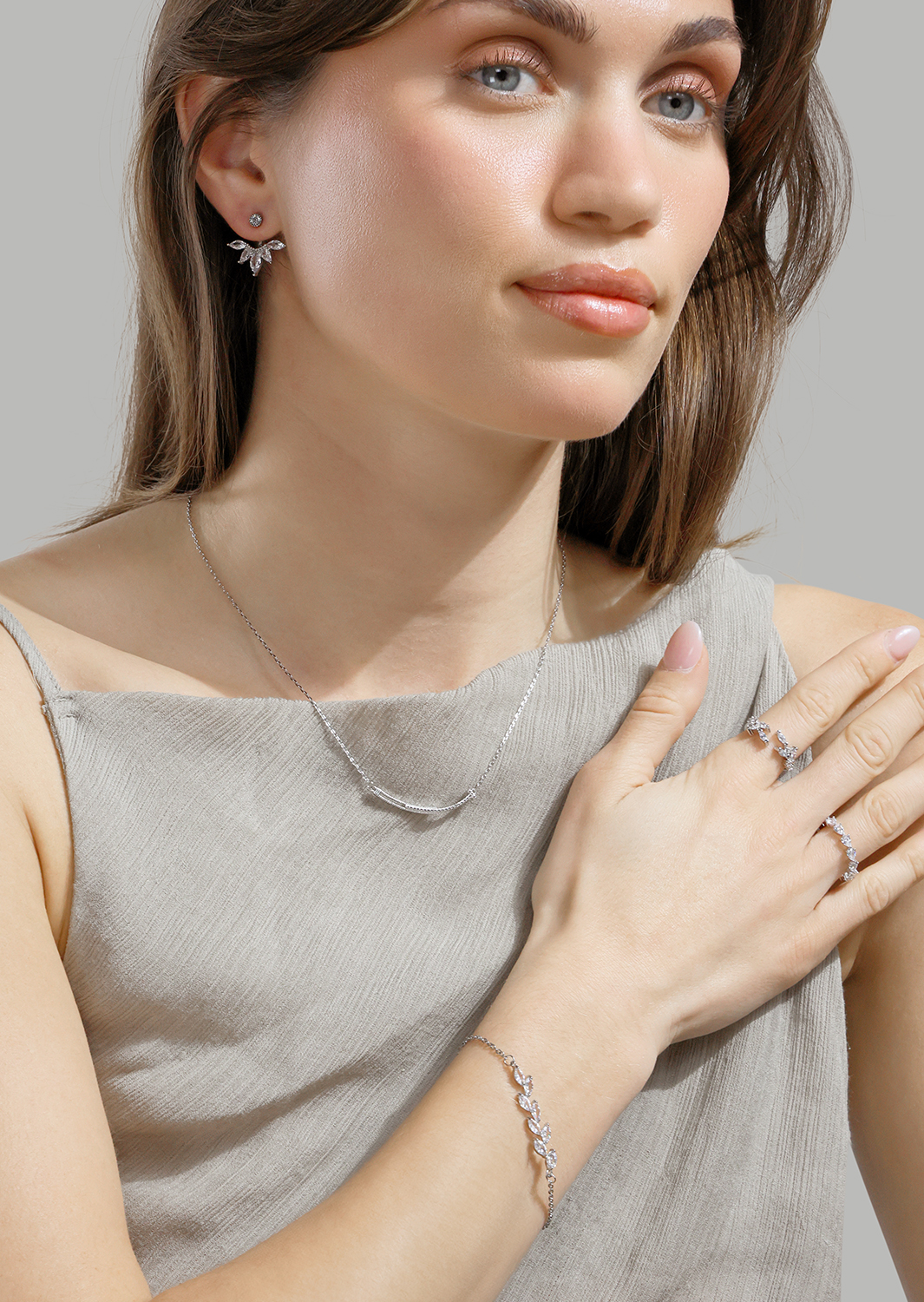 Armband Leaflight - Verzilverd