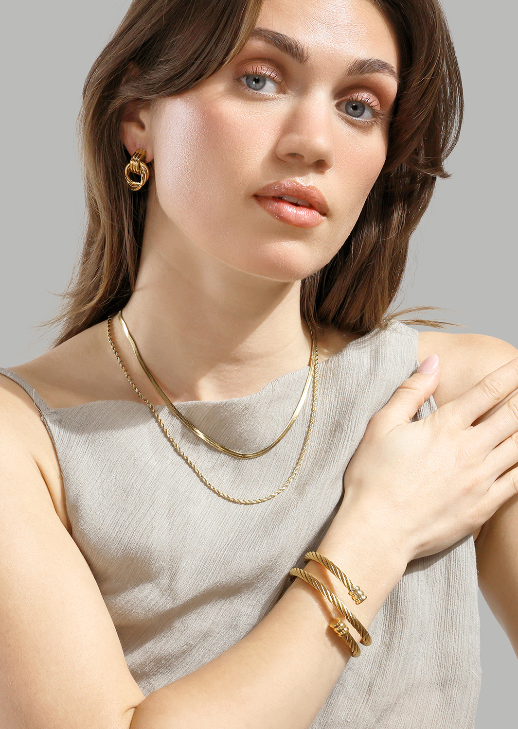 Oorbel Unity Loop - 18k Verguld