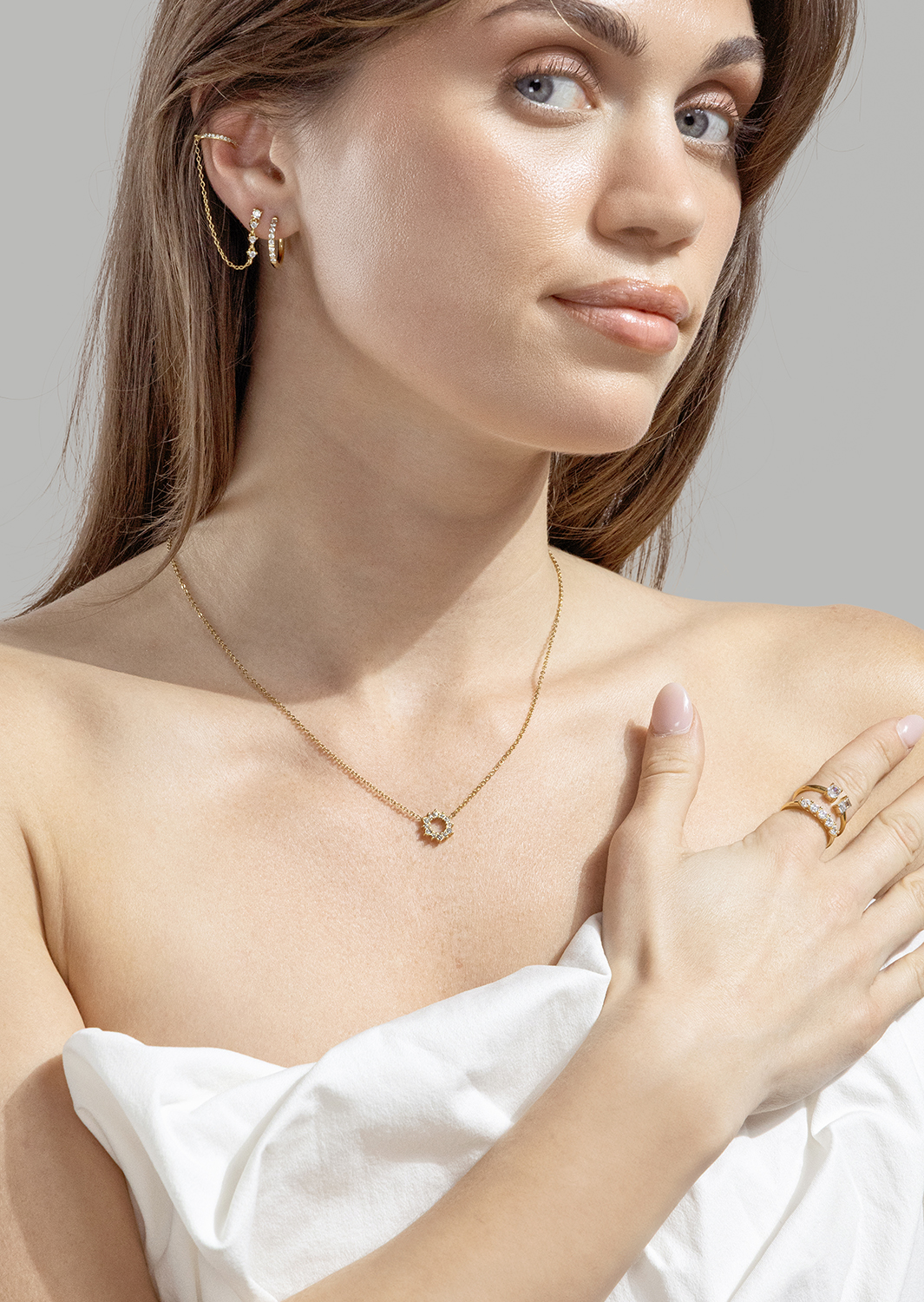 Stella Oorbel - 18k Verguld
