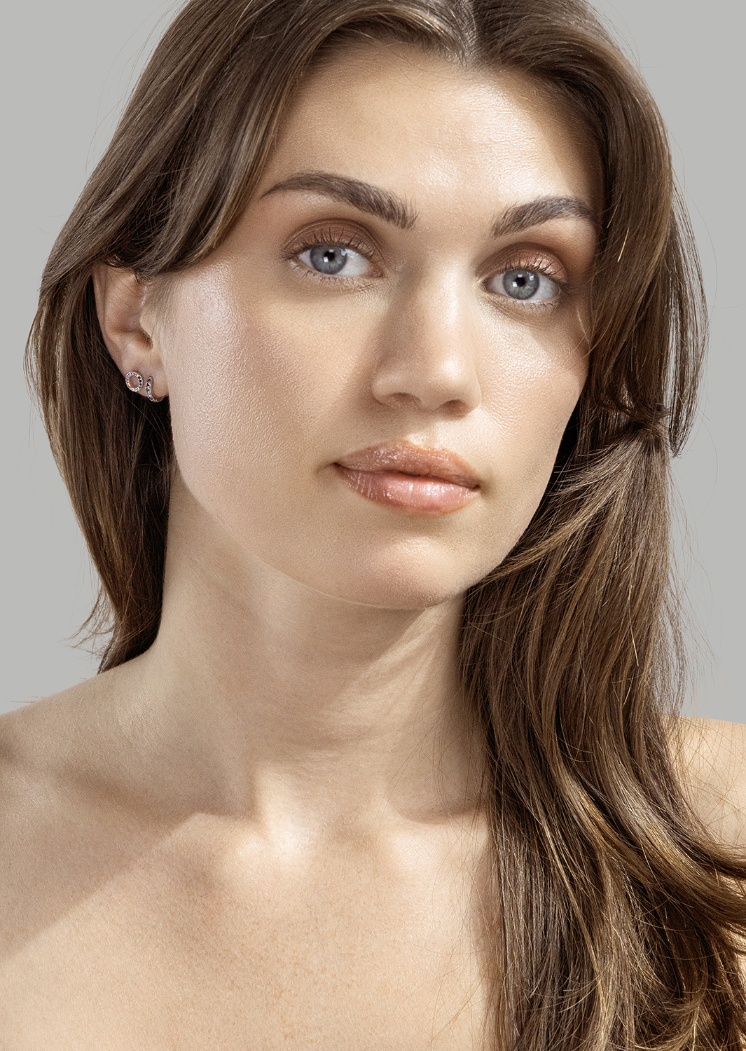 Oorbellen Prism Halo - Silverplated