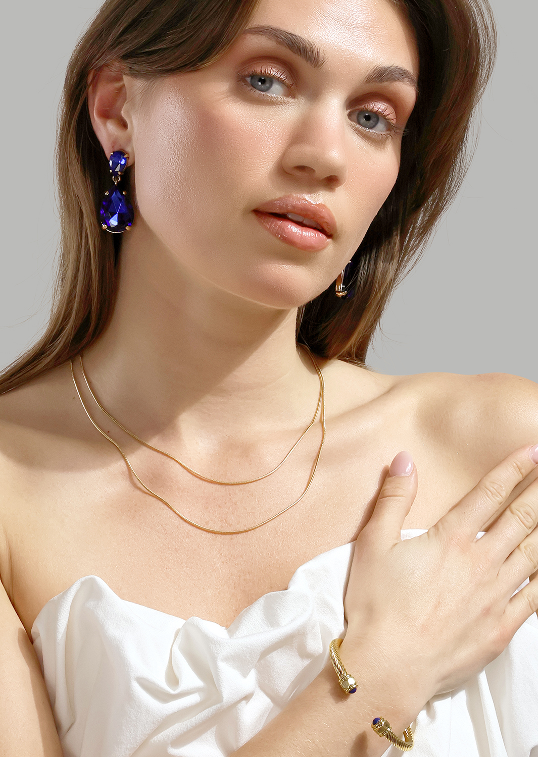 Armband Aumaura Blue - 18k Verguld