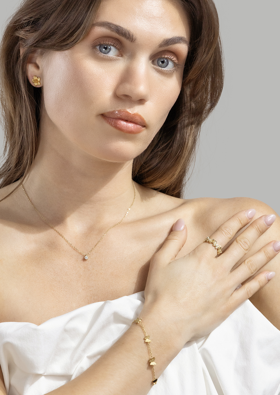 Armband Butterfly Dance - 18k Verguld