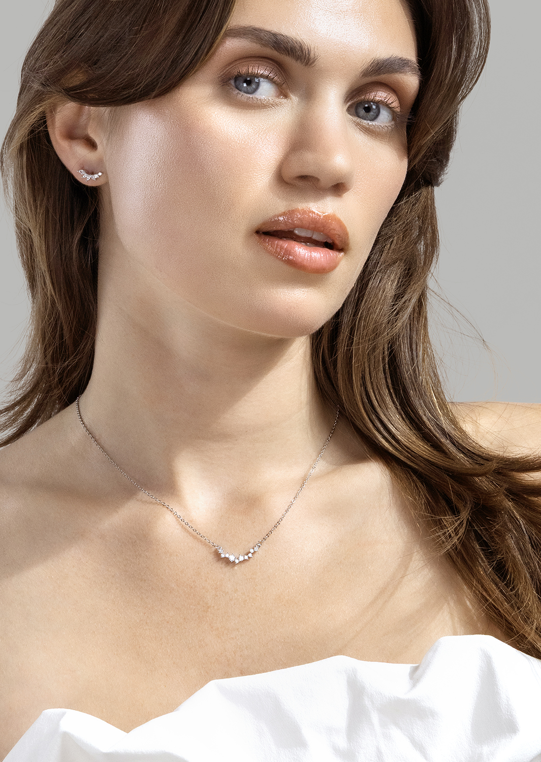 Oorbellen Leaf Studs - Verzilverd