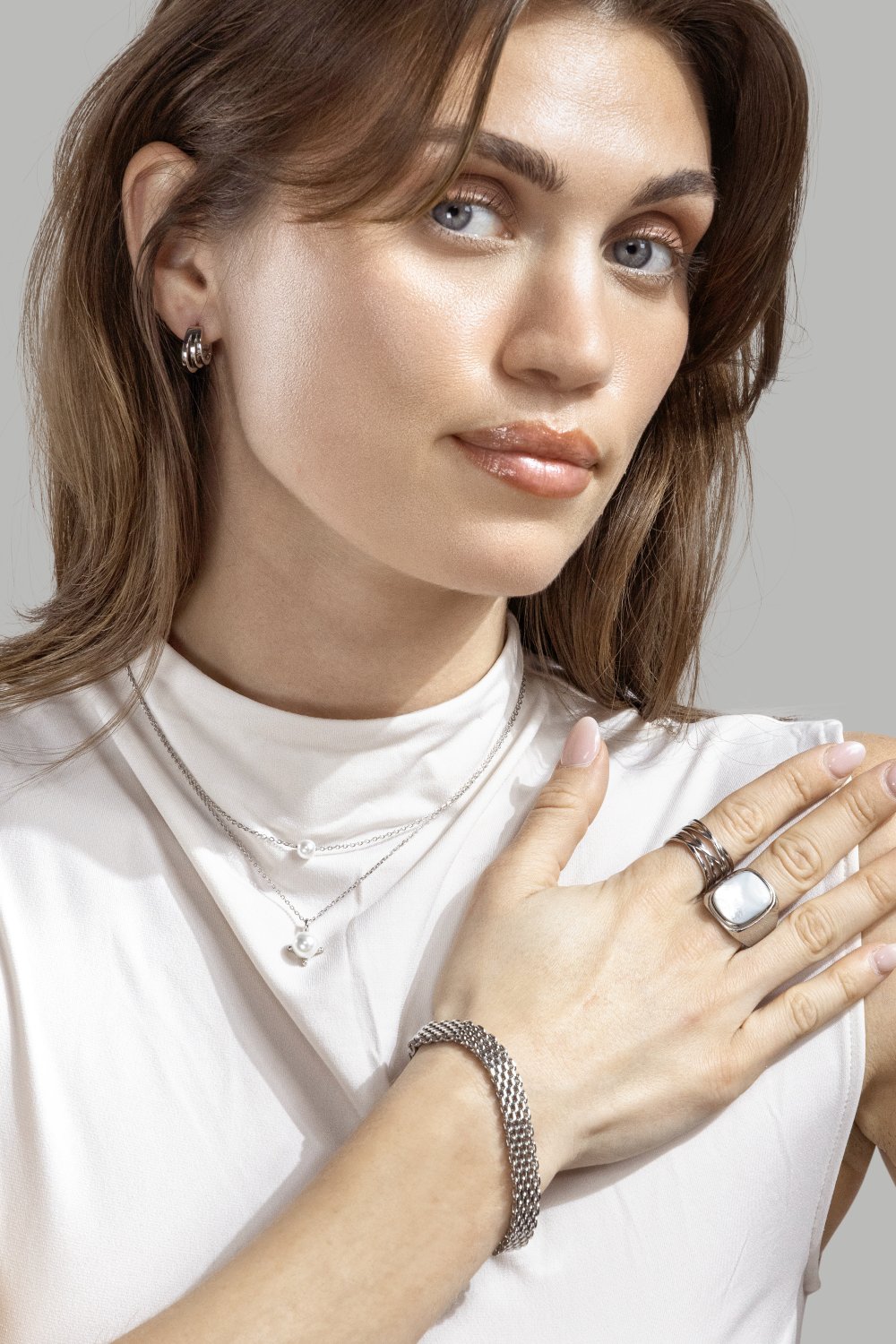 Ring Blanche - Verzilverd