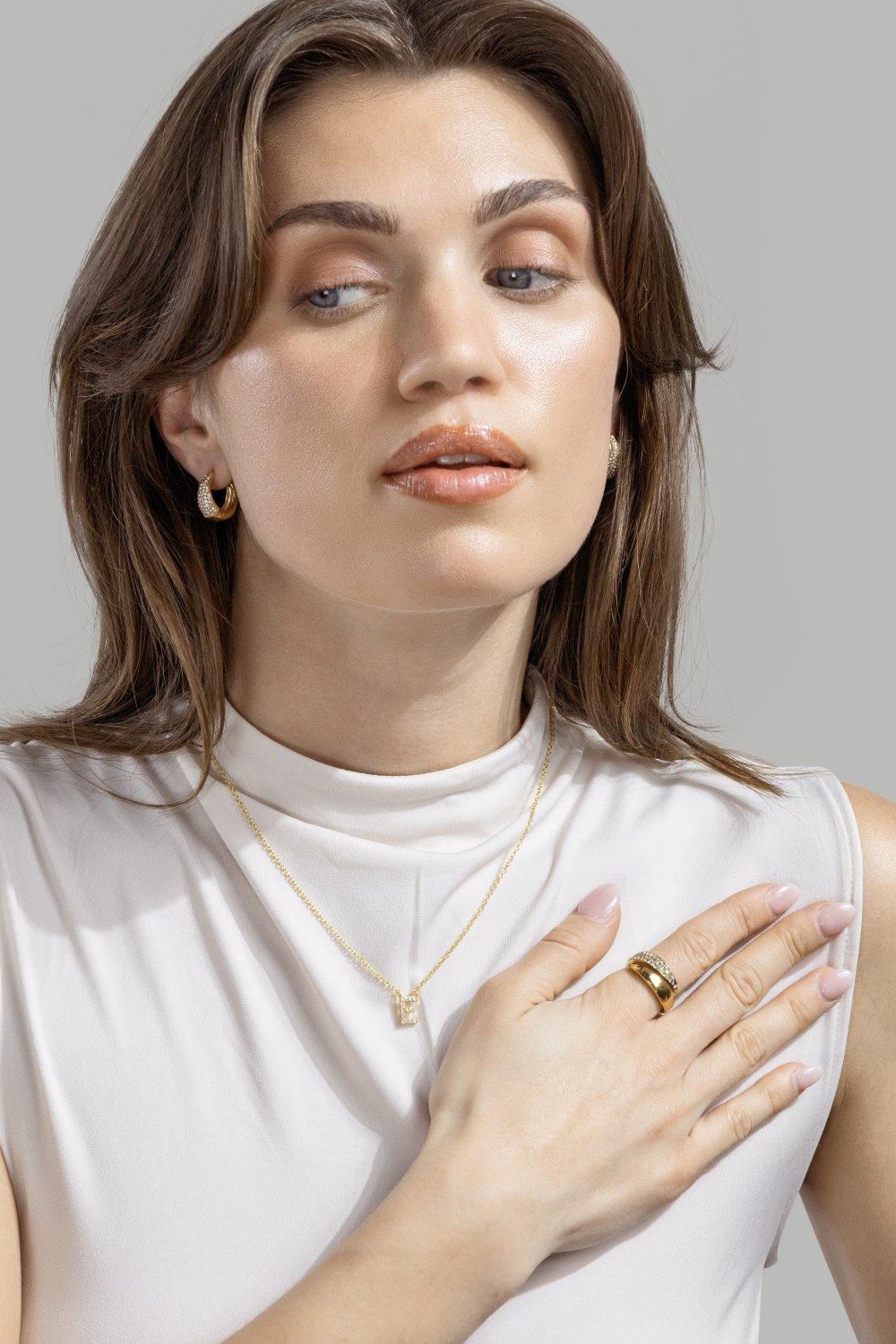 Ketting Initial Letters A-N – 18k Gold Plated