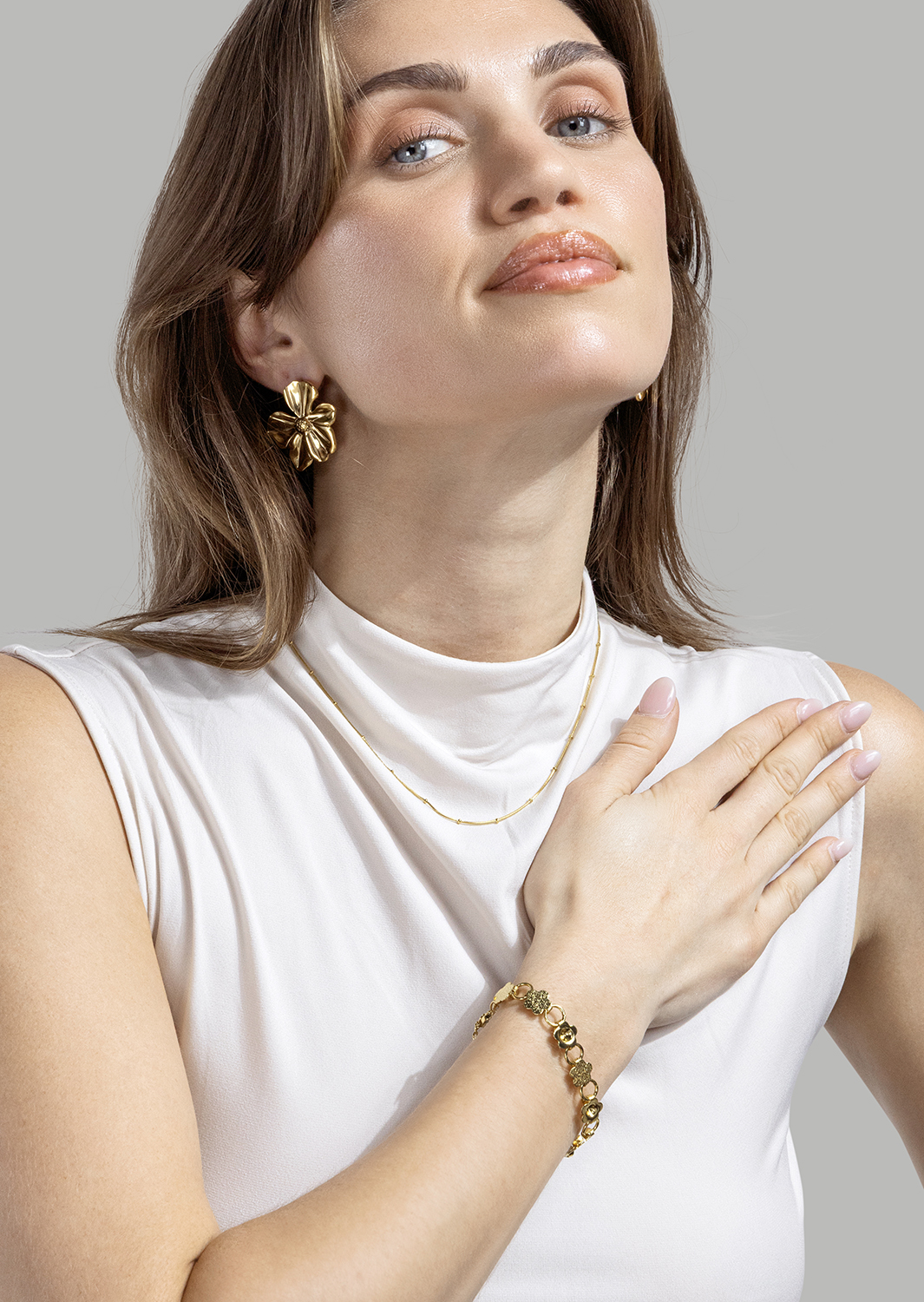 Florina Oorbellen - 18k Verguld