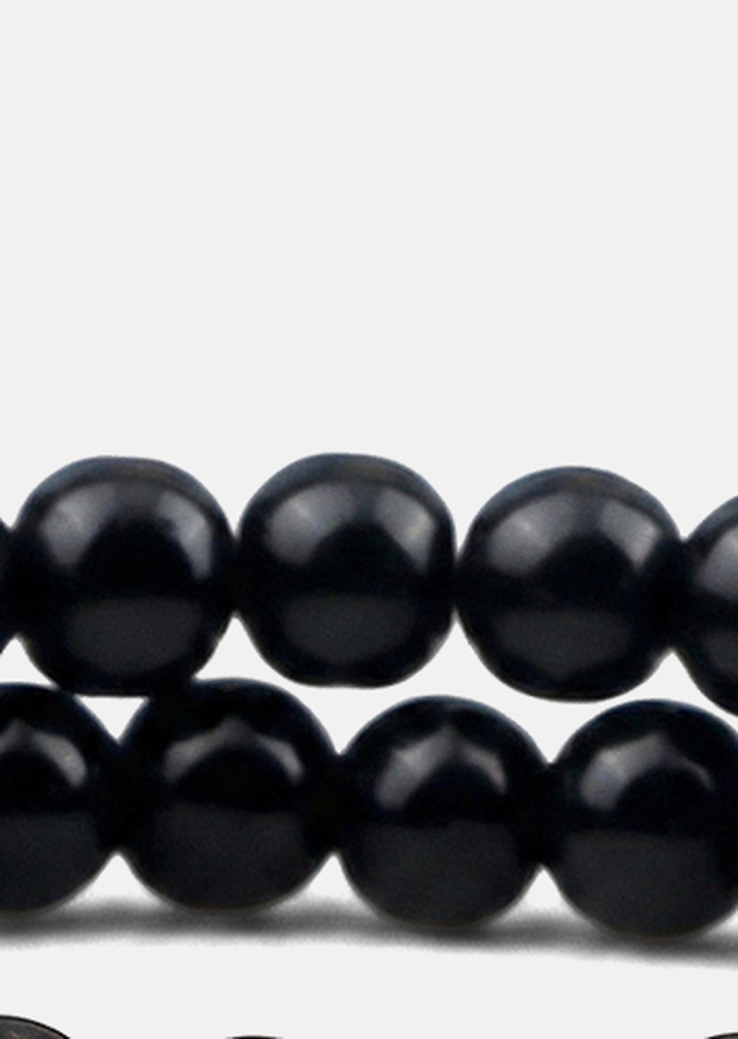 Kralenarmband Obsidian Halo