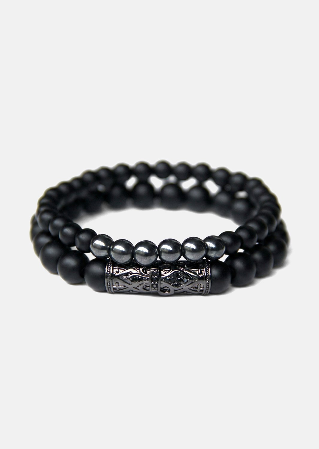 Kralenarmband Obsidian Echo