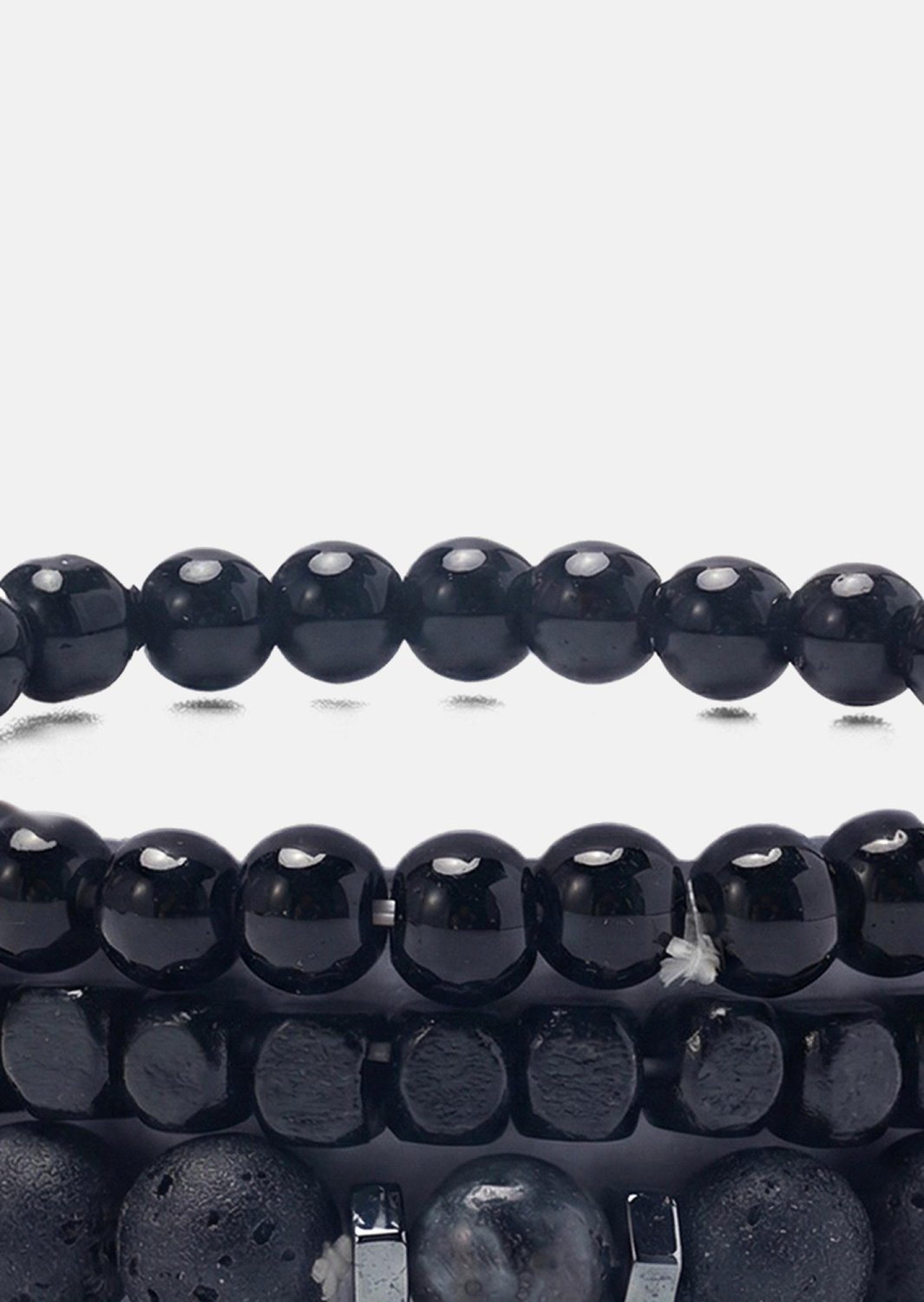 Kralenarmband Obsidian Edge